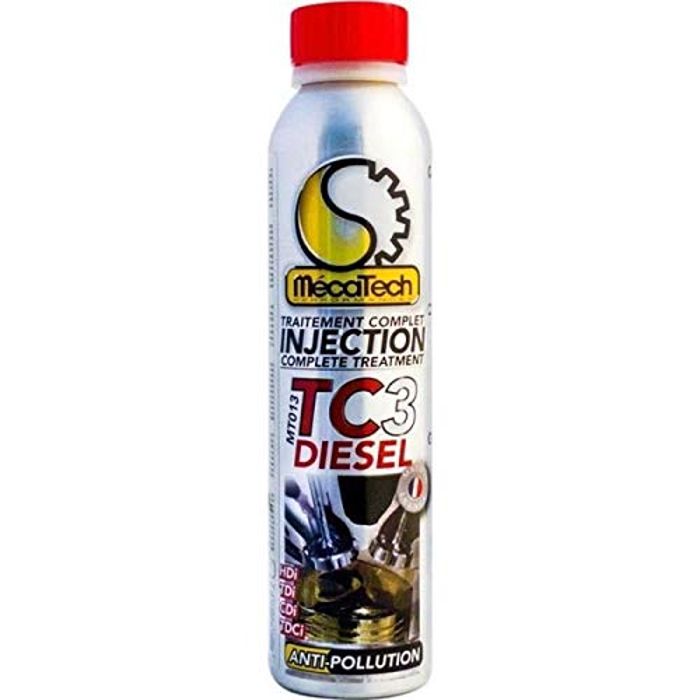 MECATECH TC3 DIESEL Curatif injection - Antipollution et nettoie le système d'alimentation