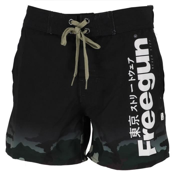Short de bain War blk boardshort - Freegun