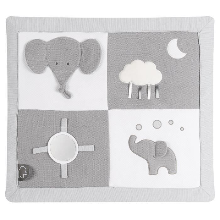 NATTOU Tapis d'éveil avec arches Tembo - 74 x 60 cm - Dès la naissance - En coton et polyester