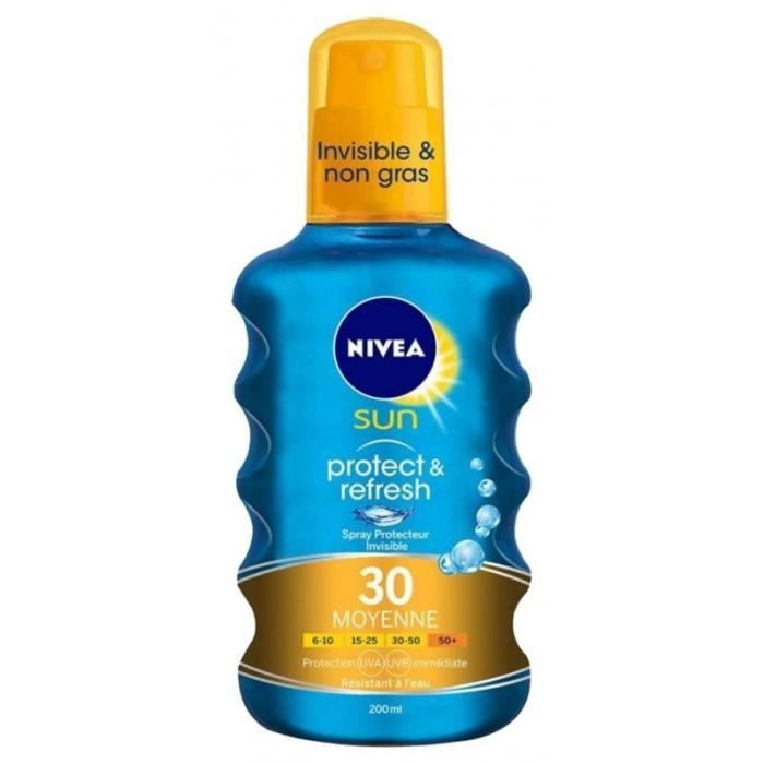 Nivea Sun Spray Protect Et Refresh FPS30 200ml (lot de 2)