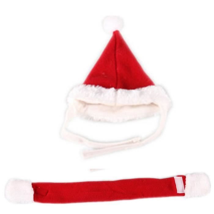 Costume pour animaux de compagnie Grands rabais vente chaude mignon et beau costume de chien rouge de Noël bandage élastique L