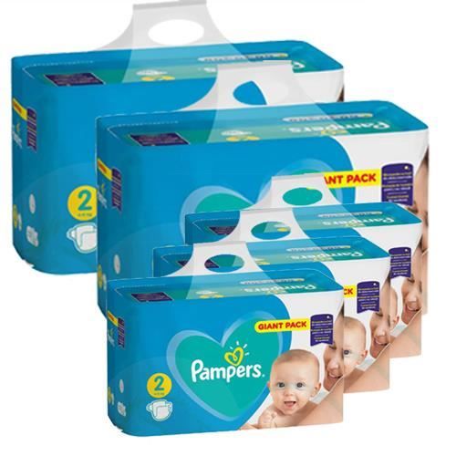 672 x couches bébé Pampers - Taille 2 active baby dry