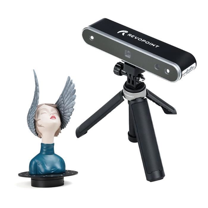 Revopoint POP 2 Scanner 3D Précision 0,05 mm Vitesse de numérisation 10 FPS Scanner 3D portable pour impression 3D - POP2 PREMIUM