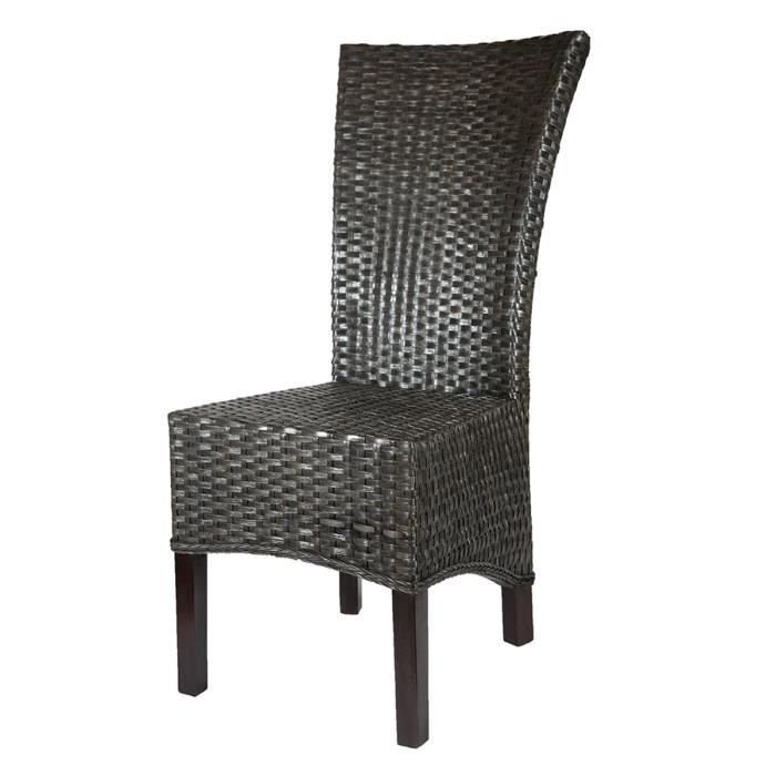 Chaise ALMA - Rotin/Bois