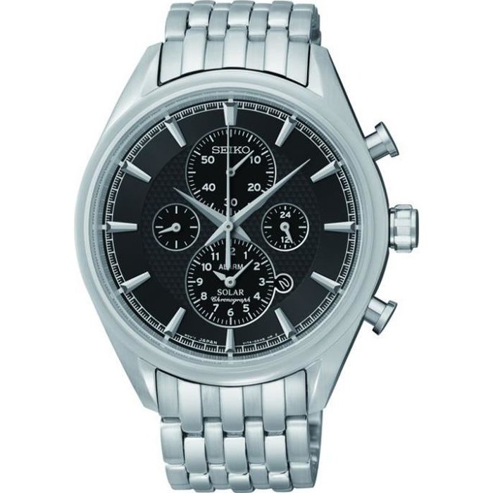 Montre homme SEIKO SOLAR SSC211P1. Classique. Date