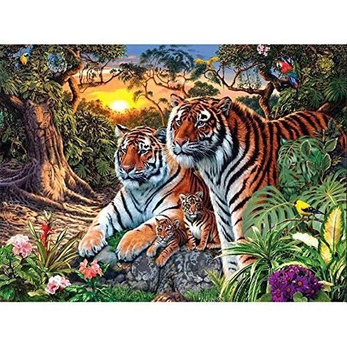 Diamond Painting 5D Diamant Peinture Animal Tigre Point De Croix Diamant Broderie Complet Diamant Paysage Strass Home DeRW443292