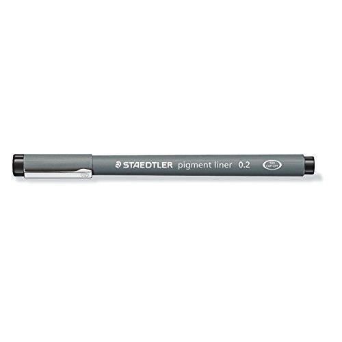 Staedtler 0.2mm Fineliner Pigment Liner - Noir - 30802-9BKD