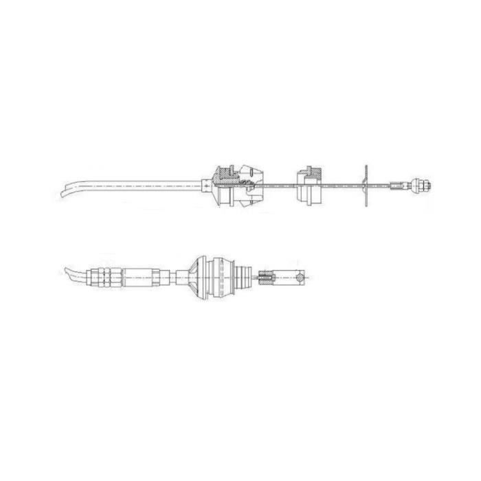 Cable d embrayage réglage manuel, Citroen Berlingo 1.8 i de 05/97 à 02/08