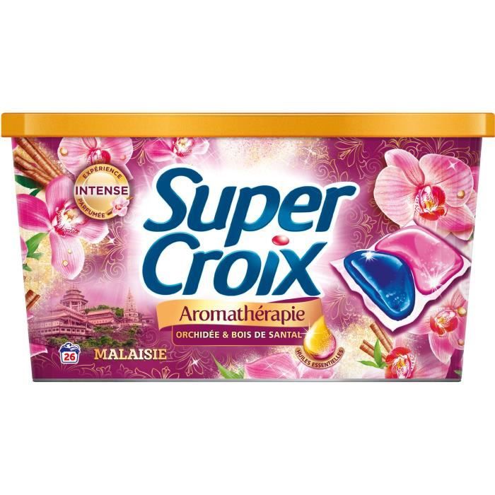 SUPER CROIX Lessive Duo-caps Aromathérapie Malaisie - 26 doses