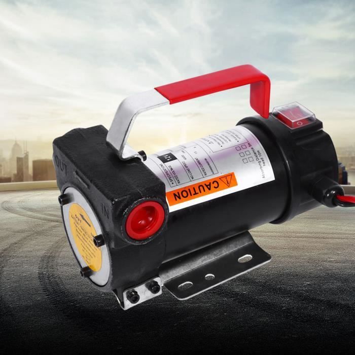 12V Portable Pompe à Fioul et Diesel - 45L-min Pompe de Transfert d'Huile Pompe à Diesel Électrique Pompe de Liquide WER317