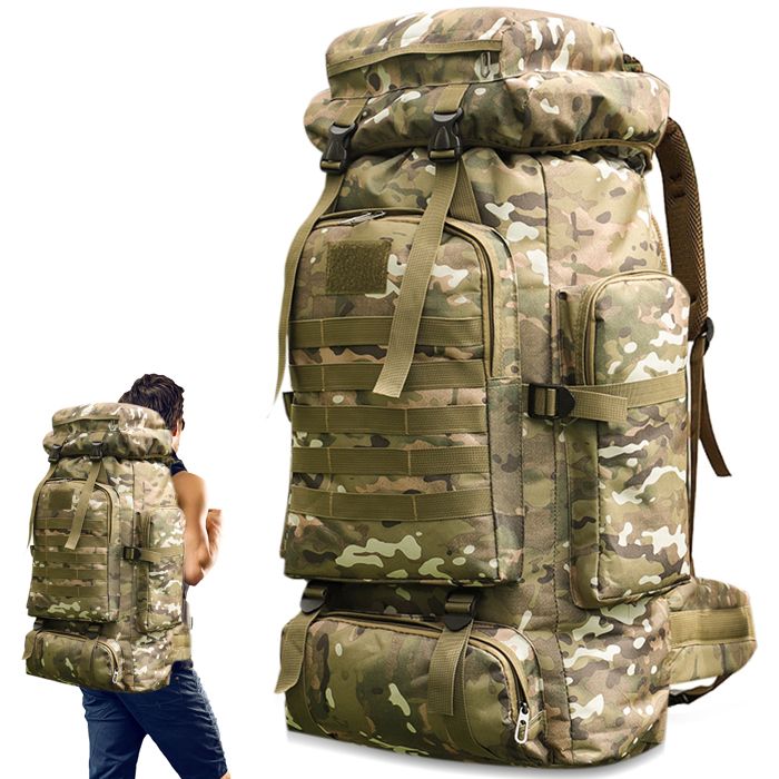 Sac à Dos Randonnée - XINXU - 80L - Étanche - Tissu Oxford - Sangles Réglables