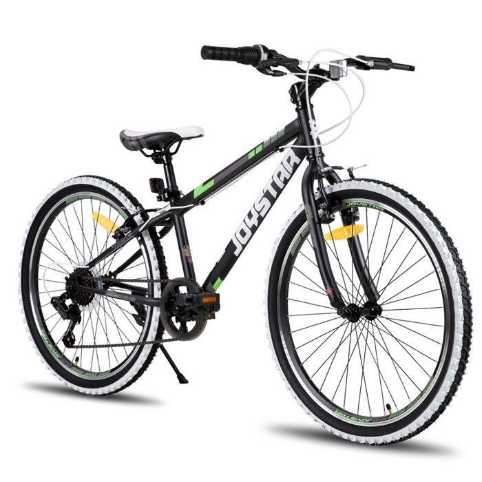 Vélo Enfant 20 Pouces 7 Vitesses – VTT Garçons Filles En Acier Carbone Avec Suspension, 6-9 Ans Et Plus