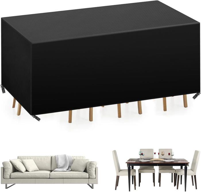 Bâche Table De Jardin, Imperméable Bâche Mobilier De Jardin