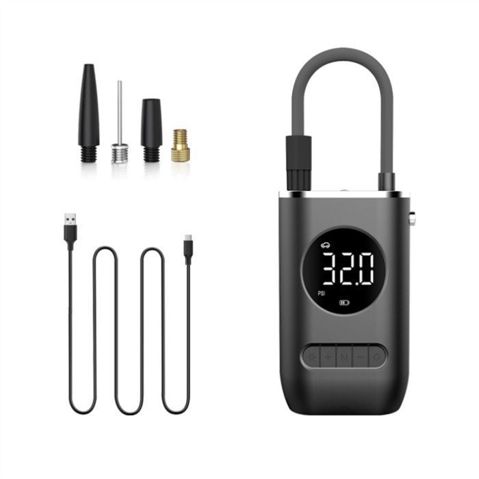 Compresseur à Air Portatif 150 PSI - Gonfleur De Pneus Sans Fil Avec écran LCD, Pour Voiture, Moto, Vélo, Ballons - 12