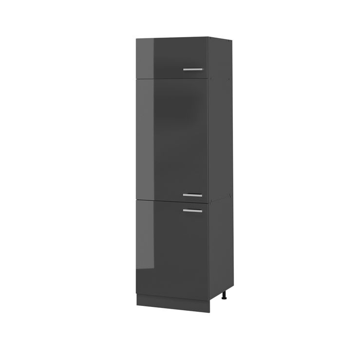 Armoire pour frigo R-Line 60cm Anthracite Haute brillance/Anthracite Vicco 53669