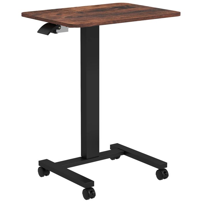 Table pour ordinateur portable réglable en hauteur avec 4 roues, 2 ...