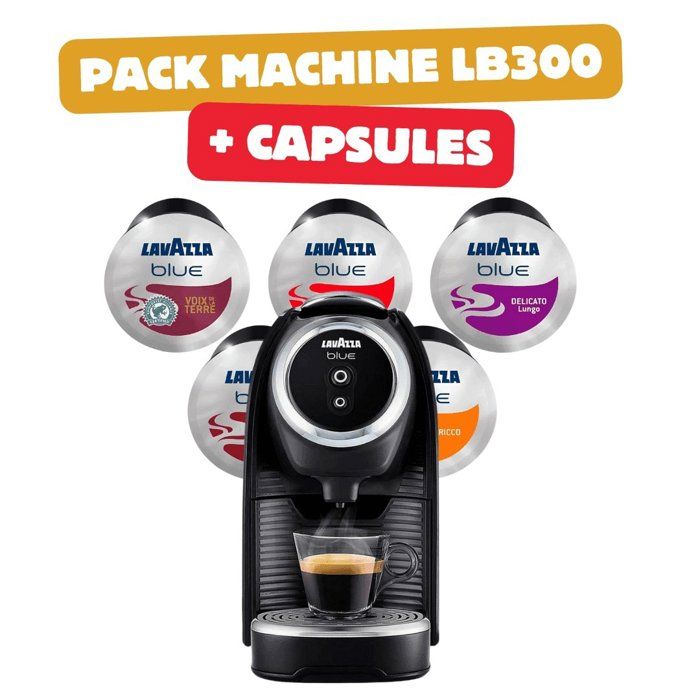 Kit Machine Lavazza BLue LB300 + 200 Capsules