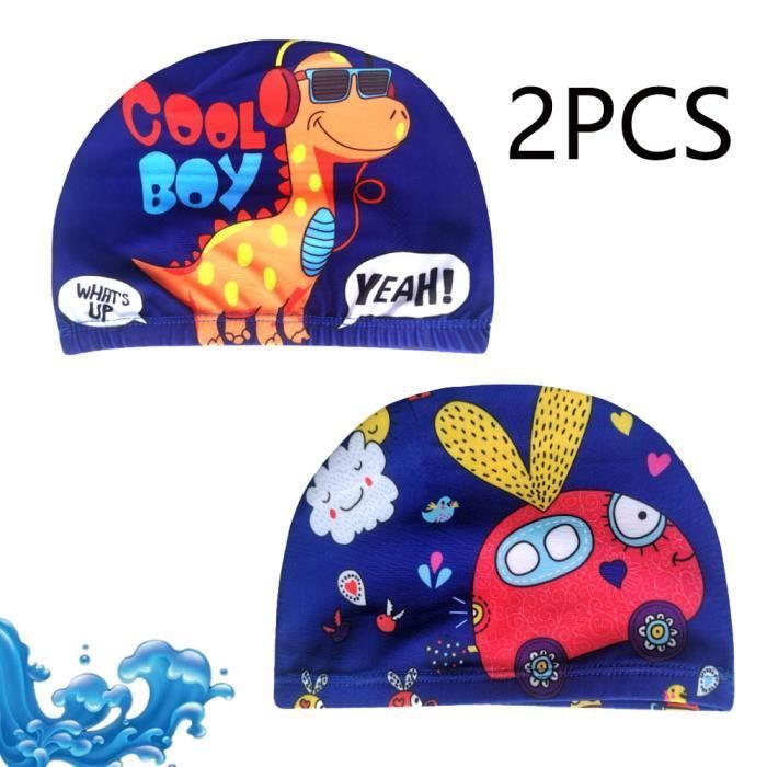 EKKONG 2 Pièces Bonnet De Bain Enfants, Bonnet Piscine | FindTheDeal