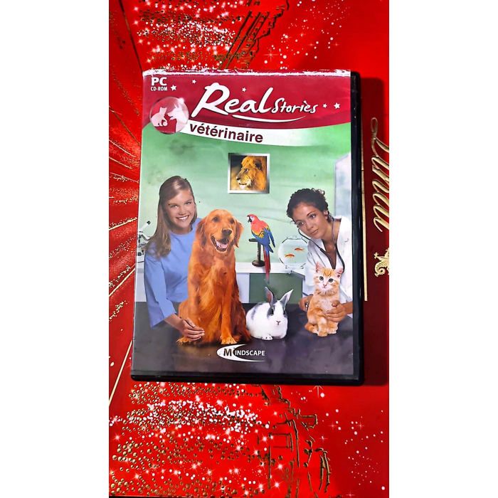 Mindscape Real Stories : Vétérinaire – Jeu PC Cd-Rom – Simulation / Enfants / Animaux