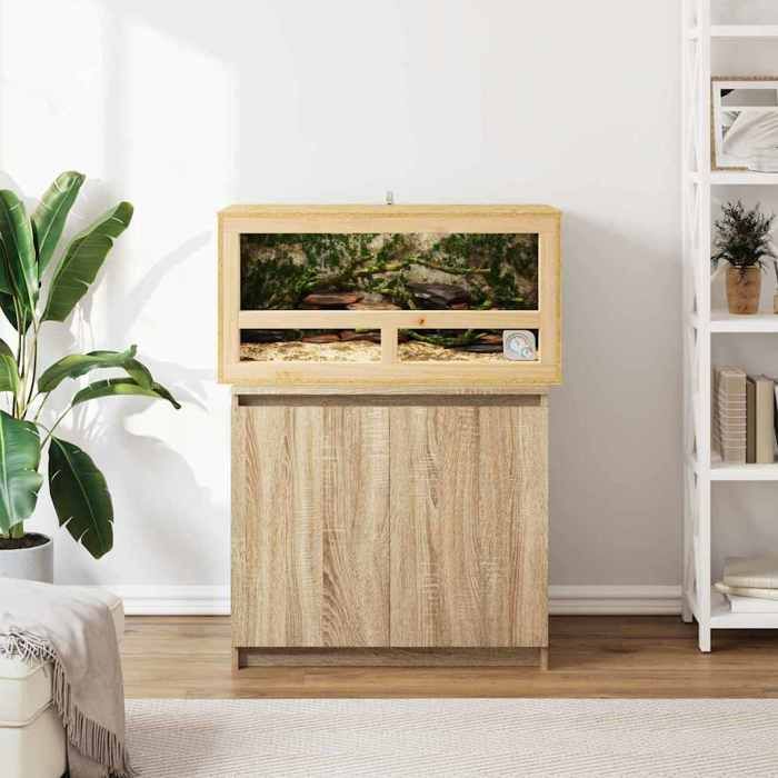 Comparer les prix de Terrarium Marron 80 x 40 x 40 cm OSB- MOTHINESSTO