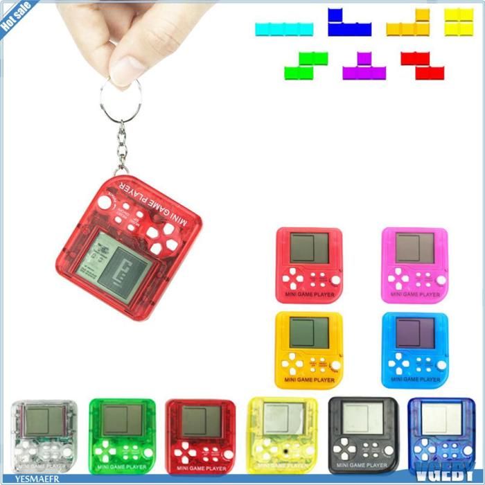 Bon MINI jeu électronique classique Tetris, jeu d'arcade à la main en Bon MINI jeu électronique classique Tetris, jeu d'arcade à la main en
