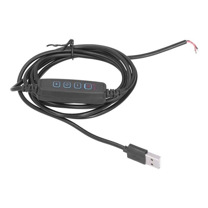 Câble lumineux LED de 2 mètres avec cordon dalimentation USB universel à intensité variable compat ACCESSOIRES FABRICATION MAISON