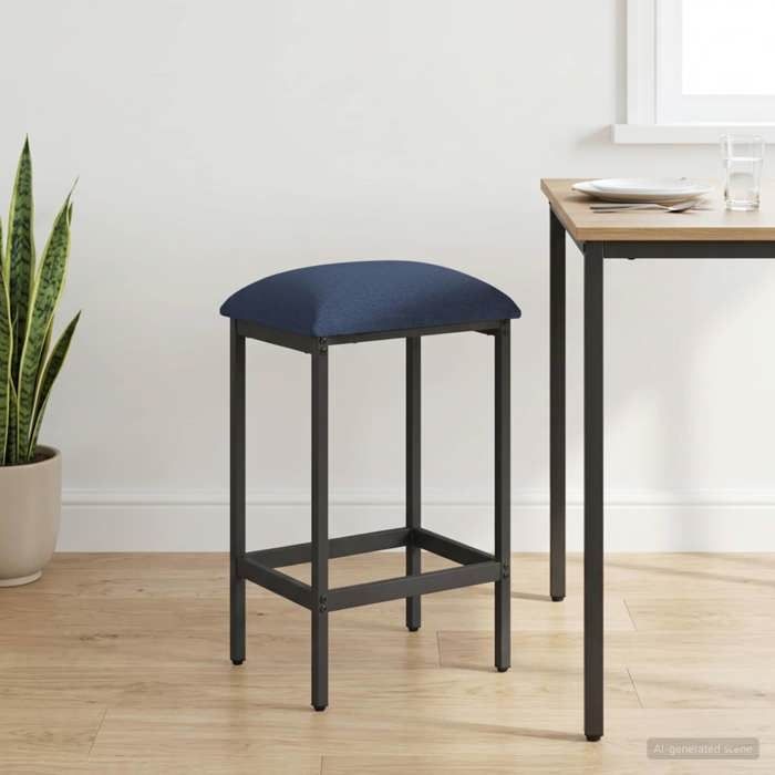 ELORAN®Tabouret de bar - Bleu - 40x32x64 cm - Bois dingénierie - Tabouret Haut Moderne_00662160