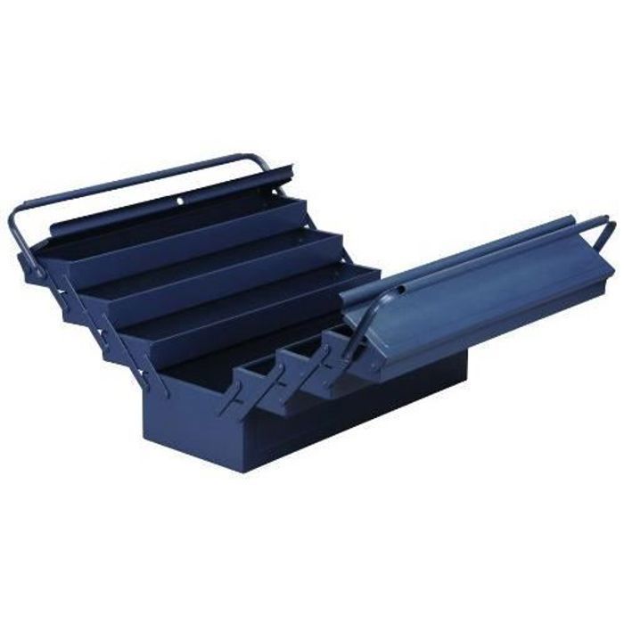 Caisse à outils Allit 490613 Métal 6 compartiments Bleu — free download