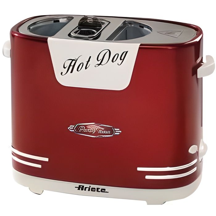 Ariete Appareil à hot-dog Party Time 650 W Rouge
