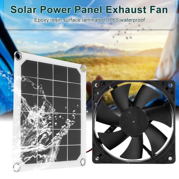 Ventilateur D'Extraction Solaire 10W Panneau Solaire Alimenté En