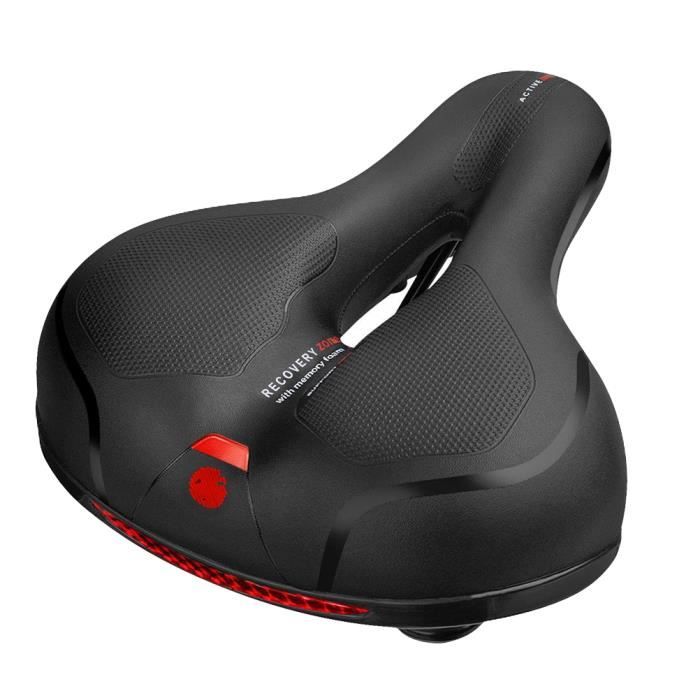 Siège de vélo - Rembourré doux - Suspension à ressorts - 25x20x9 cm