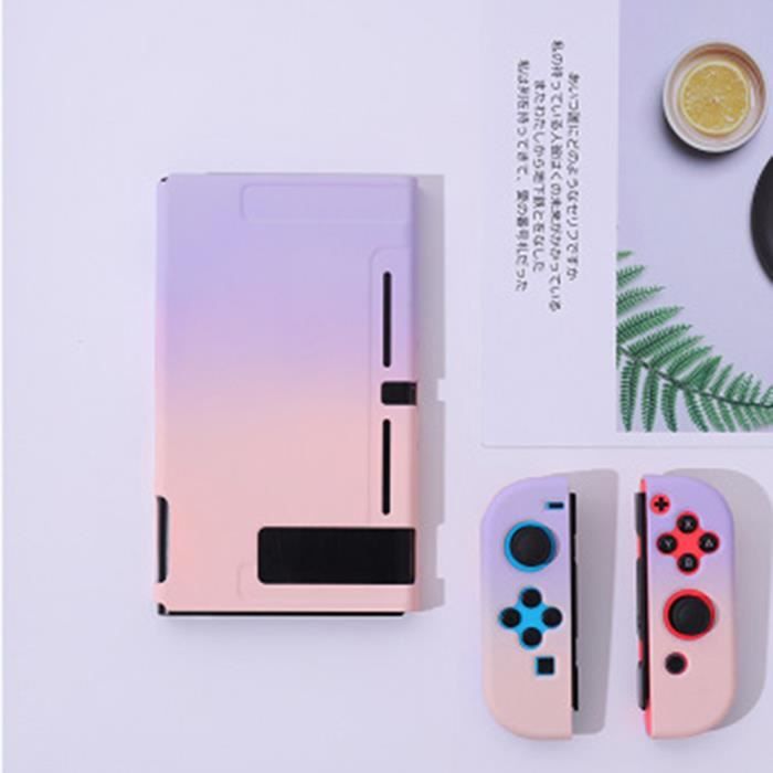 coque de protection pour coque mince degrades de couleur pour accessoires nintendo switch ns rose violet cdiscount informatique