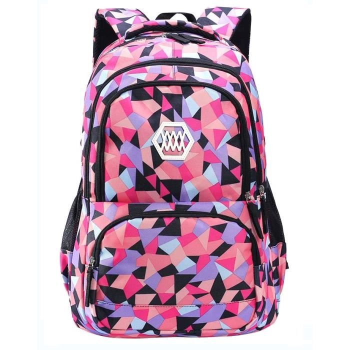 Cartable Fille Meisohua - Sac à Dos Arc-en-Ciel 3 En 1 Avec Trousse Et Sac à Lunch