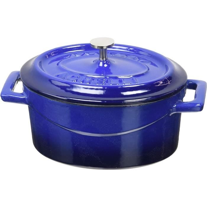 Casserole Ovale En Fonte Tuffcast 3,2 Quarts (3L) Avec Couvercle - Neuve