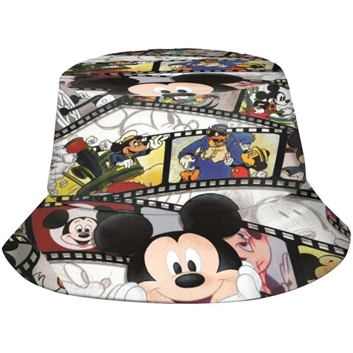 Disney Mickey Mouse 90e anniversaire unisexe Bonnet Chapeaux Cuff Patinage Toboggan Hedging Cap Noir[3744]
