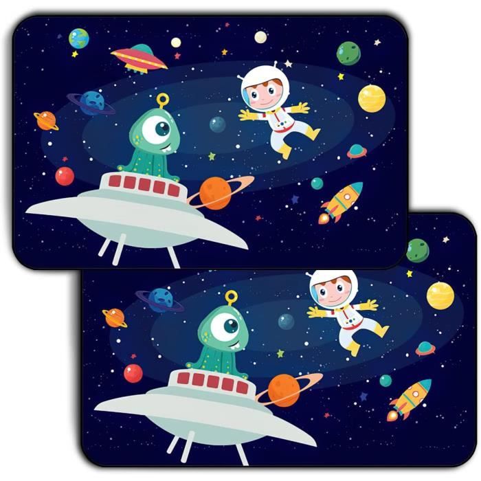 ChAusa 2 Pièces Pare Soleil Voiture Bébé 65 X 50 Cm Fenêtre Latérale De Voiture Pour La Protection Solaire,Anti-Regard,Protégeant Les Passagers,Les Enfants Et Les Animaux Domestiques