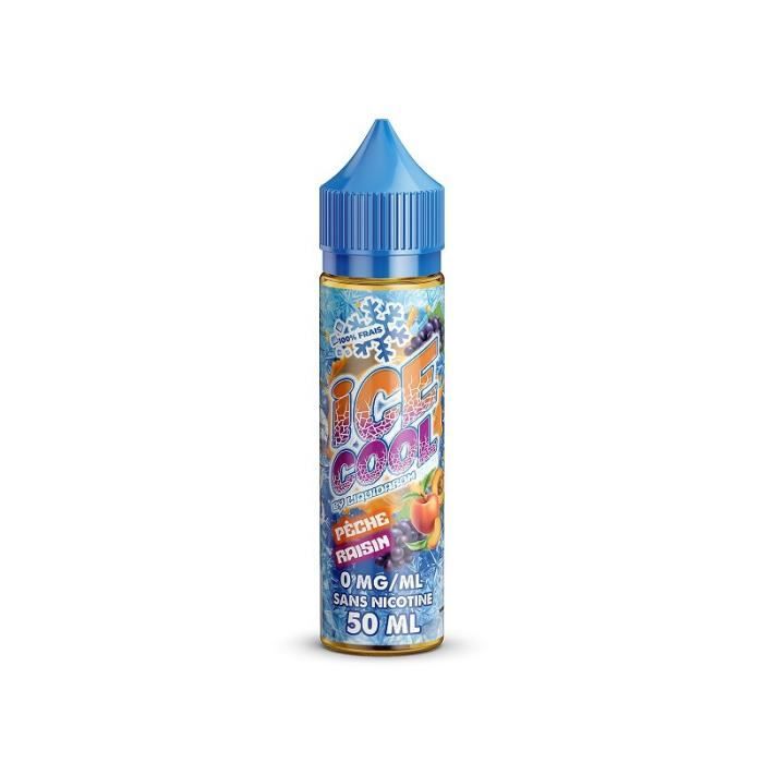 Liquide e-cigarette - Liquidarom - Pêche Raisin Ice Cool - 50ml - 0mg -  PG/VG 50/50