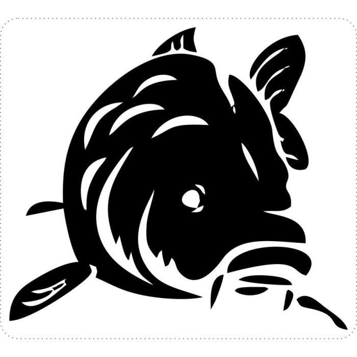 PLC Pêche à la mouche - Sticker Saumon PLC