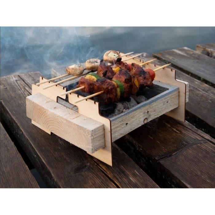 Deals Barbecue à usage unique à charbon (inclus) Portable écologique