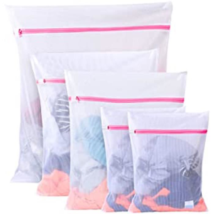 PAEFIU Sacs à Linge Sac à Lavage du Linge à Mailles Réutilisation Filet à Linge Sacs en Tissu pour la lessive S*5 Paquet de 5 spécialement conçus pour Vos linges sensibles ou de qualité PAEFIU Sacs à Linge Sac à Lavage du Linge à Mailles Réutilisation Filet à Linge Sacs en Tissu pour la lessive S*5 Paquet de 5 spécialement conçus pour Vos linges sensibles ou de qualité