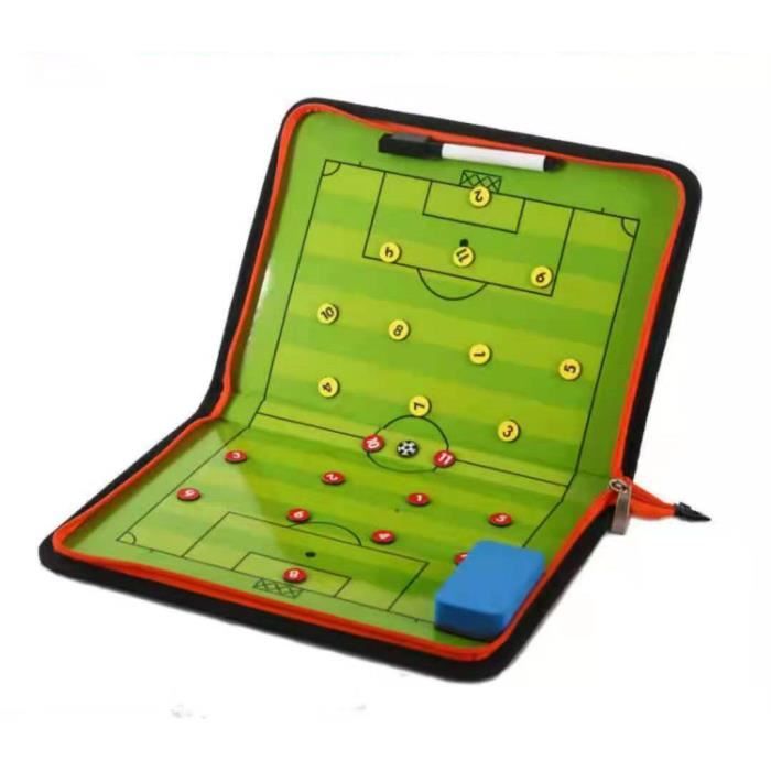 Écran d'effacement et de Verrouillage à Une Touche RoseFlower Tableau Tactique Football LCD Entraîneur Board Tableau Électronique Magnétique Stratégie pour l'entraînement de Football