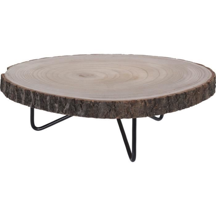table d appoint basse table de chevet tronc d arbre naturel o 40 cm cdiscount maison