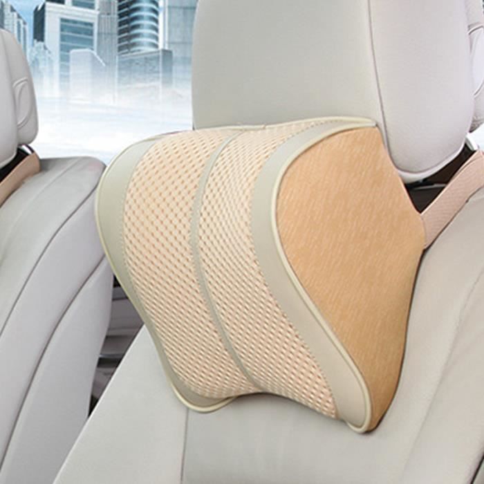 Appuietête beige Appui tête de voiture en mousse à mémoire de forme