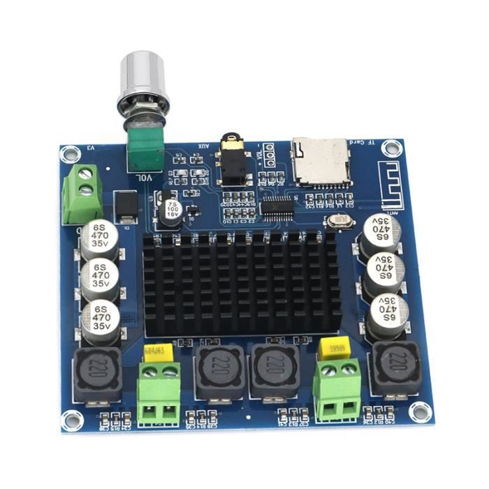 Amplificateur Audio Bluetooth 5.0 TPA3116 2x50W - Mini Ampli Avec Réglage Volume - Pour Enceintes DIY