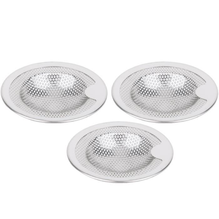 Lot De 4 Crépines Filtrantes Pour évier - Diamètre 11 Cm - En Silicone Et Plastique - Pour Cuisine Et Salle De Bain