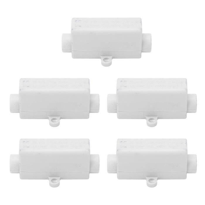 Blocs Jonction Laiton 100A 1000V - Lot 6 Pour Câbles 2.5-16mm², ABS Ignifuge, Double Vis - 4