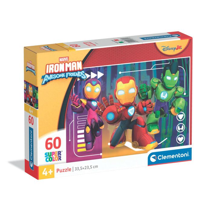 CLEMENTONI - 60 pièces - Marvel Iron Man