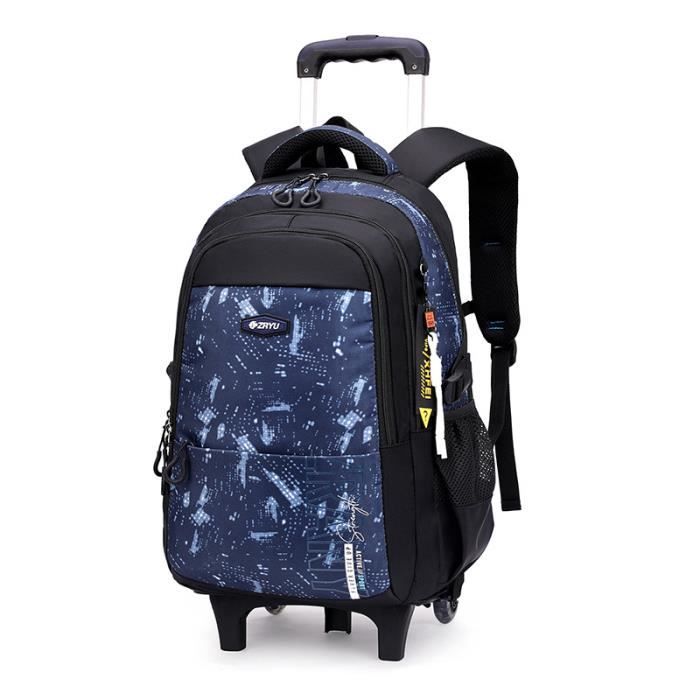 Cartable à Roulettes BOZONLI 3en1 - Sac École Roulant 19 Pouces Garçons Filles