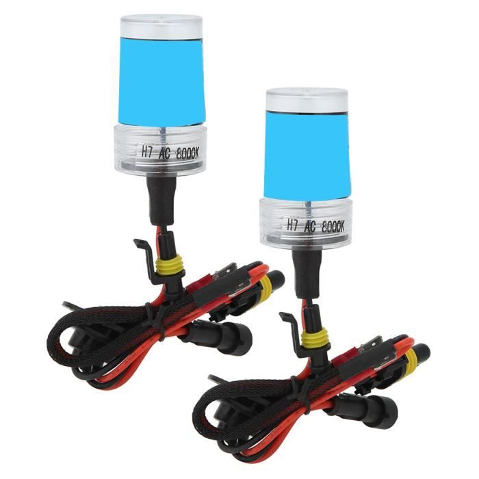Dilwe lampe avant Kit Phare Xénon Ultra-Mince Ballast Argent Voiture H7  8000K 12V / 55W (H7) - Cdiscount Auto