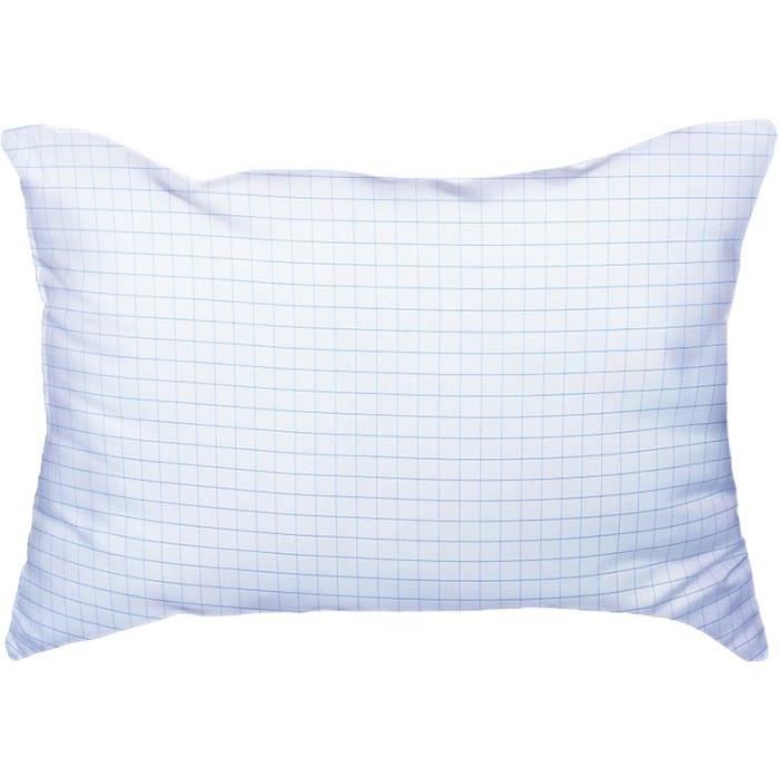 Oreiller médium DODO 50x70 cm - Protection anti punaise, anti acarien - 550 gr - Blanc - Fabriqué en